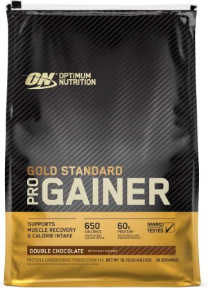 Picture of Optimum Nutrition Gold Standard Pro Gainer Protein, Double Chocolate, 10 LB | Weight Gainer Protein Powder, High-Calorie Mass Gainer, 60g Protein per Serving, High Carbs, Vitamins & Minerals, Easy Mixing