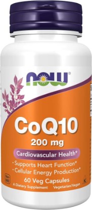 Picture of NOW Foods Supplements, CoQ10 (Coenzyme Q10) 200 mg, Cardiovascular Health*, 60 Veg Capsules