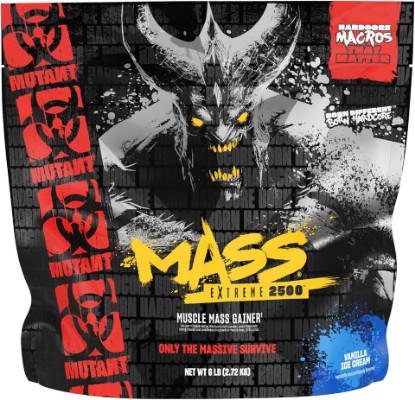 Picture of Mutant Mass Extreme Gainer, Whey Protein Powder, Vanilla Ice Cream, 6 lbs