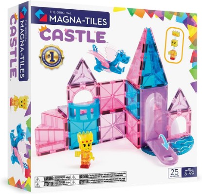 Picture of MAGNA-TILES Castle 25-Piece Magnetic Construction Set, The Original Magnetic Building Brand