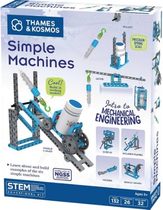 Picture of Thames & Kosmos Simple Machines Science Experiment & Model Building Kit, Introduction to Mechanical Physics, Build 26 Models to Investigate The 6 Classic Simple Machines