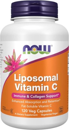 Picture of NOW Supplements, Liposomal Vitamin C, Immune & Collagen Support, 120 Veg Capsules