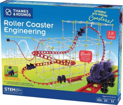 Picture of Thames & Kosmos | Roller Coaster Engineering STEM Kit | Design, Build, Experiment w/ Working Models | Explore Physics, Forces, Motion, Energy, Velocity & More | Solve Building Challenges