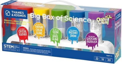 Picture of Thames & Kosmos Ooze Labs: Big Box of Science | 5 Fun, Simple, Safe STEM Experiments | DIY Slimes, Crystal Feather, Instant Snow, Oobleck | Great Party Favors, Easter Basket Goodie, Stocking Stuffers