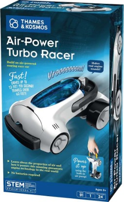 Picture of Thames & Kosmos Air-Power Turbo Racer STEM Experiment Kit | Build a Race Car with Air-Powered Engine, No Batteries Required, Travels 60 Feet, 9mph, Durable Parts for Lengthy Play, Explore Clean Energy