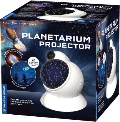 Picture of The Thames & Kosmos Planetarium Projector Essential STEM Tool | Illuminate Your Room as a Planetarium Theater | Dual Projector Casts Star Maps & Space-Themed Images from the James Webb Space Telescope