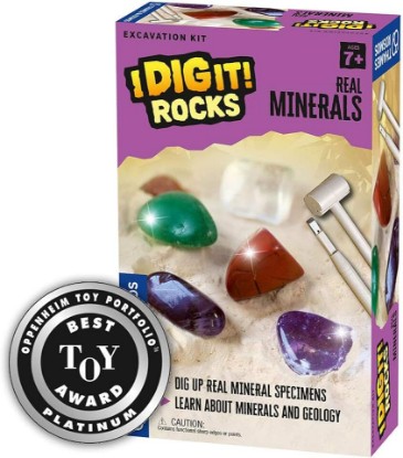 Picture of Thames & Kosmos I Dig It! Rocks - Real Minerals Excavation Kit | Science Kit | Dig Up Real Mineral Specimens | Learn About Mineralogy & Geology | 2018 Oppenheim Toy Portfolio Platinum Award Winner