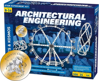 Picture of Thames & Kosmos Architectural Engineering | Science Experiment & Model Building Kit | Build 26 Models of Structures & Structural Elements | A Parents' Choice Gold Award Winner 14.6 Inches
