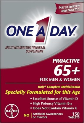 Picture of ONE A DAY Proactive 65 Plus Multivitamins, 150 Count
