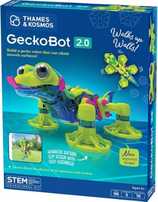 Picture of Thames & Kosmos GeckoBot 2.0 STEM Experiment Kit | Build a Wall-Climbing Gecko Robot, Improved Design & Suction Cup Technology, Guided Assembly, Fun & Educational Science Gift for Boys & Girls Ages 8+