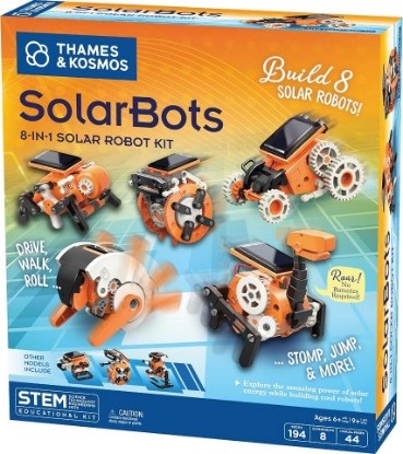 Picture of Thames & Kosmos SolarBots: 8-in-1 Solar Robot STEM Experiment Kit | Build 8 Cool Solar-Powered Robots in Minutes | No Batteries Required | Learn About Solar Energy & Technology | Solar Panel Included