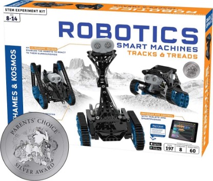 Picture of Thames & Kosmos | Robotics Smart Machines: Tracks & Treads | for Kids 8+ | STEM Kit Builds 8 Robots | Color Manual to Help with Assembly | Requires Tablet or Smartphone | Parents' Choice Silver Award