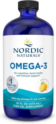 Picture of Nordic Naturals Omega-3 Liquid, 1560mg Fish Oil, EPA+DHA, Lemon Flavor - 16oz