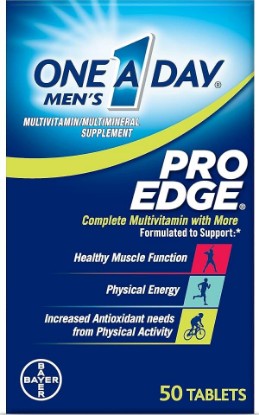 Picture of ONE A DAY Men’s Pro Edge Multivitamin, Supplement with Vitamin A,C,D, E and Zinc for Immune Health Support and Magnesium for Healthy Muscle Function, 50 Count