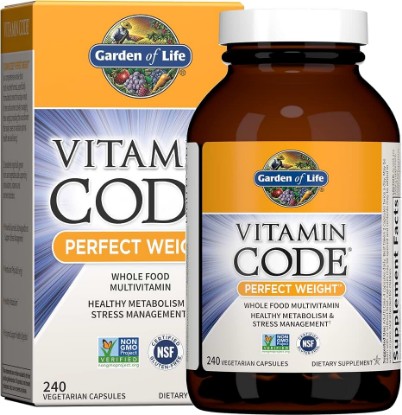Picture of Garden of Life Vitamin Code Perfect Weight Multivitamin, 240 Capsules | Weight Management, Ashwagandha, B Vitamins, Energy Metabolism, Immune and Digestive Support, Vegetarian, Gluten Free