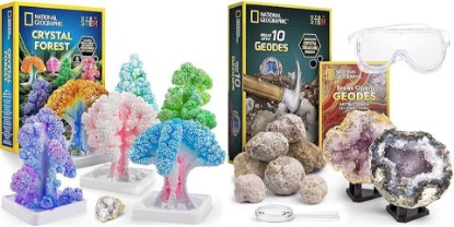 Picture of National Geographic Crystal Growing and Geode Breaking STEM Kits for Kids