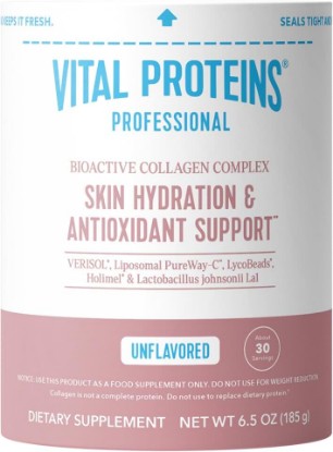 Picture of Vital Proteins Professional Bioactive Collagen Complex Skin Hydration 6.5oz | VERISOL®, Liposomal PureWay-C™, LycoBeads®, Holimel®, Skin Hydration & Antioxidant Protection, 30 Servings