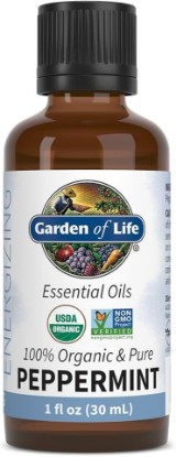 Picture of Garden of Life Peppermint Essential Oil – 100% Pure Essential Oil for Diffuser, Aromatherapy, Meditation, Energizing and Refreshing, USDA Organic, Non-GMO, 1 fl oz USDA Organic