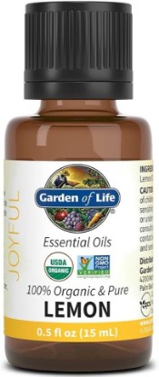 Picture of Garden of Life Organics Lemon Essential Oil, USDA Organic, 0.5 fl oz | 100% Pure Essential Oil for Diffuser, Aromatherapy, Meditation, Joyful and Refreshing, Non-GMO USDA Organic