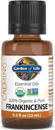 Picture of Garden of Life Frankincense Essential Oil – 100% Pure Essential Oil for Diffuser, Aromatherapy, Meditation, Skincare, Calming and Soothing, USDA Organic, Non-GMO, 0.5 fl oz USDA Organic