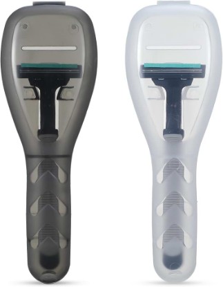 Picture of 2PCS Travel Razor Case, Portable Razor Case Travel | Plastic Razors Cover Travels, Suitable for Men's Manual Razors and Electric Accessories