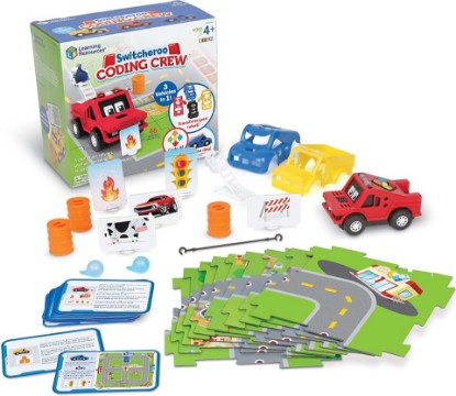 Picture of Learning Resources Switcheroo Coding Crew | Toddler Robot Toys, Coding for Kids, Kids Programmable Robot, Beginner Robotics Kit, STEM Programming, STEM Learning Toys