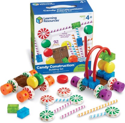 Picture of Learning Resources Candy Construction Building Set - Creative Building Toys for Kids, Toddler STEM Toys, Kids STEM Activities, Construction Sets, Preschool Engineering Toy