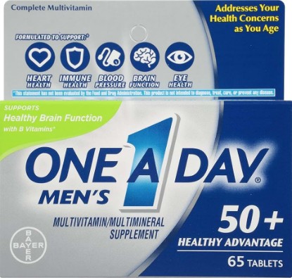 Picture of ONE A DAY Men's 50+ Healthy Advantage Multivitamin, 65 Count