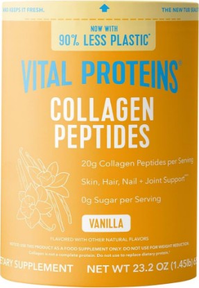 Picture of Vital Proteins Collagen Peptides Powder, Vanilla, 23.2oz | Grass-Fed Collagen Peptides, Supports Hair Skin & Nails, Bones & Joints, Vanilla Flavor, 28 Servings