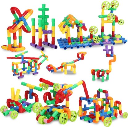 Picture of STEM Building Blocks Toy for Kids, Educational Toddlers Preschool Brain Toy Kit, Constructions Toys for 3 4 5 6 7 8 Years Age Boys and Girls–Creativity Kids Materials Toys