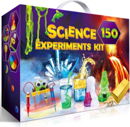 Picture of UNGLINGA 150 Experiments Science Kits for Kids Chemistry Lab S.T.E.MToys | Volcano, Crystal, Magic, Dig, Reation, Physics, Scientist Tools Set, Educational Project for Boys Girls Birthday Gifts Ideas