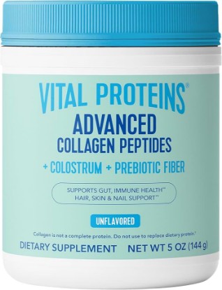 Picture of Vital Proteins Advanced Collagen + Colostrum + Prebiotic Fiber, 5oz | VERISOL® Collagen Peptides, Supports Gut & Immune Health, Hair Skin & Nails, Colostrum & Prebiotic Fiber, 16 Servings