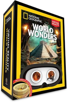 Picture of National Geographic World Wonders- Science Kit, STEM Learning Toy, Ages 8+ | 15 VR & 15 AR Immersive Experiences, Virtual Reality Goggles, 3D Colosseum Puzzle, 40-Page Book, Geography, Earth History