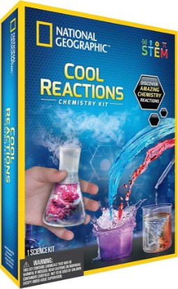 Picture of National Geographic Chemistry Set - Cool Reactions Educational Science Kits for Kids Age 8+ with 5 Awesome Experiments | Fascinating Kids STEM Toys Chemistry Gifts for 8+ Year Old Boys and Girls