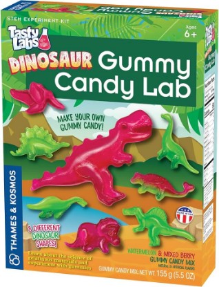 Picture of Thames & Kosmos Dinosaur Gummy Candy Lab, Tasty Labs STEM Experiment Kit, Make Your Own Dinosaur-Shaped Gummies, Explore Chemistry in Cooking, Safe to Eat, Ages 6+, Made in USA