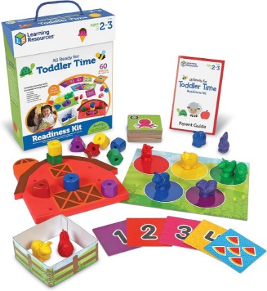 Picture of Learning Resources All Ready For Toddler Time Readiness Kit | 22 Pieces, Ages 2+, Back to School, School Preparation Activities, Preschool Games, Classroom Must Haves