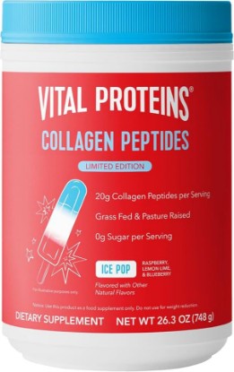 Picture of Vital Proteins Collagen Peptides Powder - Ice Pop Flavored Powder for Hair, Nail, Skin, Bone & Joint Health, 26.3oz