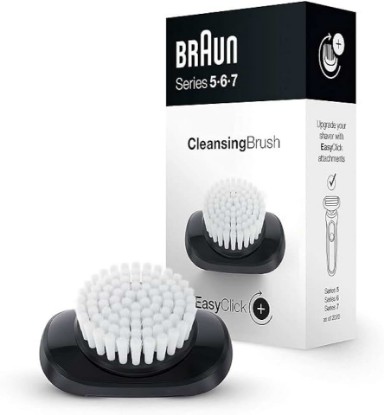 Picture of Braun EasyClick Cleansing Brush Attachment | New Generation Series 5, 6 and 7 Electric Shavers, 5018s, 5020s, 5035s, 5049cs, 6020s, 6040cs, 6072cc, 6075cc, 6090cc