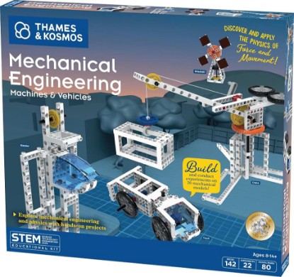 Picture of Thames & Kosmos | Mechanical Engineering: Machines & Vehicles STEM Experiment Kit | Build 20 Mechanical Models, Explore Physics of Force & Motion | Hands-on, Introductory Science Learning for Ages 8+