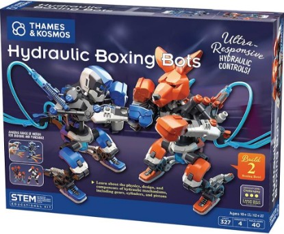 Picture of Thames & Kosmos Hydraulic Boxing Bots STEM Experiment Kit | Build Two Hydraulic-Powered Boxing Robots! | Explore Water-Powered Systems | Challenge a Friend to a Robot Duel!
