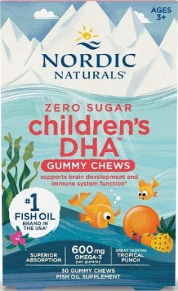 Picture of Nordic Naturals Zero Sugar Children’s DHA Gummies, Tropical Punch - 30 Count