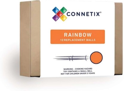 Picture of CONNETIX Magnetic Tiles Rainbow Ball Pack, 12 Pieces