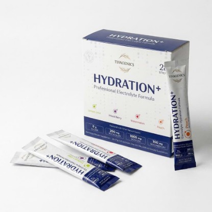 Picture of Hydration+ Electrolytes, Zero Sugar, 28 Stick Packs - Sodium Potassium Magnesium | Variety Pack, Sports Hydration, Vegan, Travel Friendly
