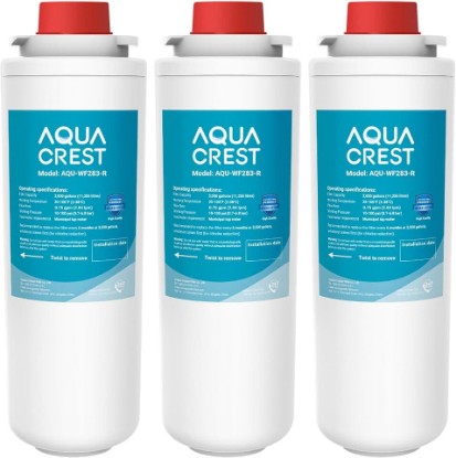 Picture of [WITH CHIP] AQUA CREST WF283-R Replacement for Elkay® 51300C, 3 Pack | Compatible with Elkay® ezH20® and Halsey Taylor® Bottle Filling Stations, NSF/ANSI 42, Reduces Chlorine, Bad Taste & Odor