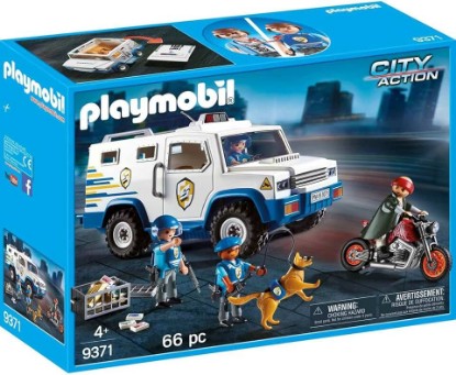 Picture of Playmobil 9371 City Action Armored Van 66-Piece Building Set