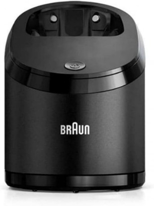 Picture of Braun Type 5430 Basic Replacement Clean and Charge Base for use with your existing power cord | For Shaver Types 5769, 5792, 5793, 5794, 5795, For Use with Existing Shaver Power Cord