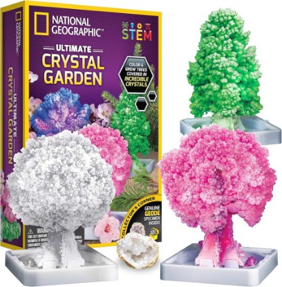 Picture of National Geographic Crystal Growing Craft Kit to Create a Crystal Garden | Fast 6-Hour Growing Time, Colorful Crystal Garden, Art Project, Real Geode Specimen, STEM Crafts for 8-12, Birthday Gift