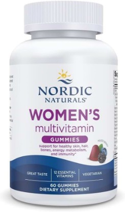 Picture of Nordic Naturals Women's Multivitamin Gummies, Mixed Berry Flavor - 60 Count | Supports healthy skin, hair, bones, energy & immunity with essential vitamins. Non-GMO vegetarian gummies. 30 servings