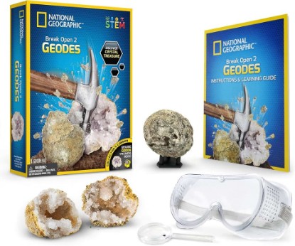 Picture of National Geographic Break Open 2 Real Geodes Science Kit