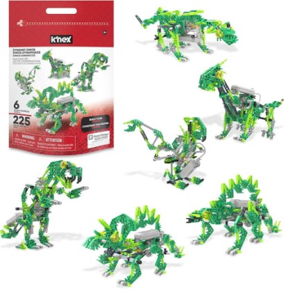 Picture of K'NEX Dynamic Dinos 6-in-1 Building Set - STEM Building Kit, Kid Construction, Creative Play Toy‚ Ages 8+